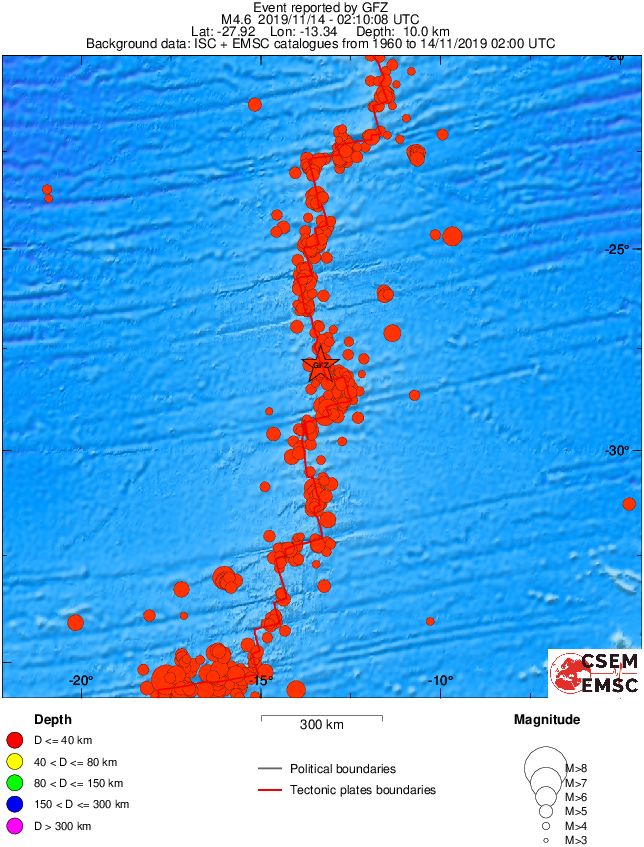 wide historical seismicity