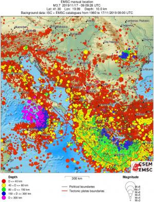 wide historical seismicity