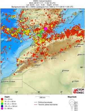 wide historical seismicity