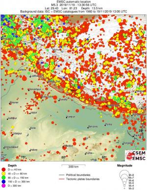 wide historical seismicity