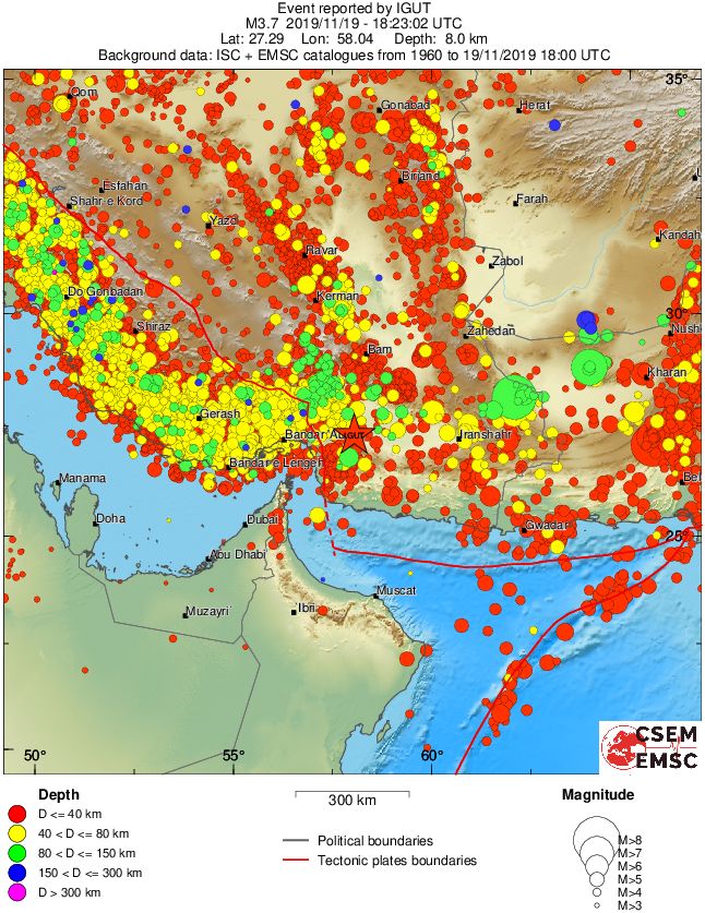 wide historical seismicity