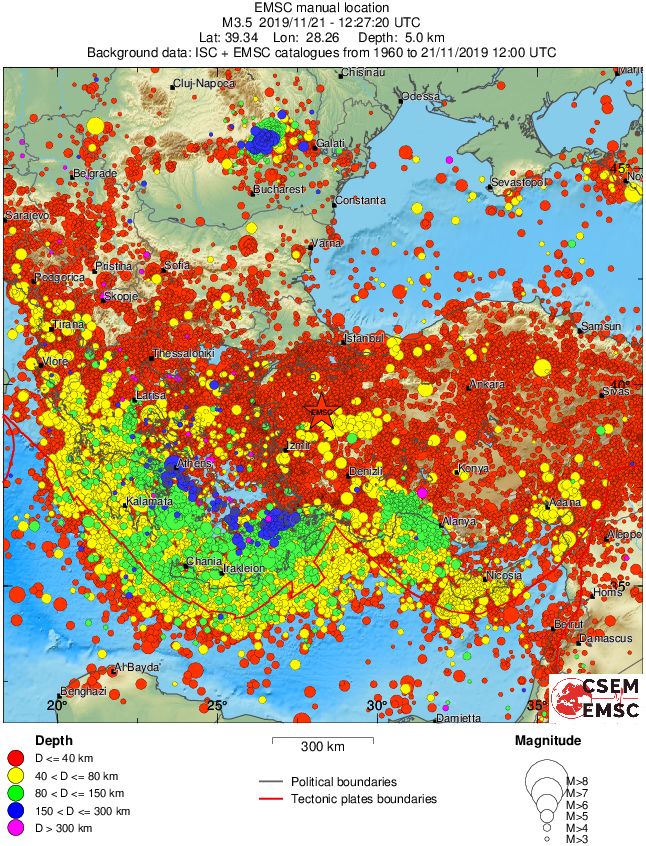 wide historical seismicity