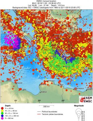 wide historical seismicity