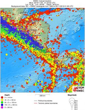 wide historical seismicity