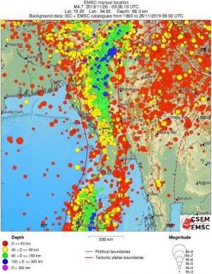 wide historical seismicity