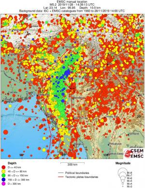 wide historical seismicity