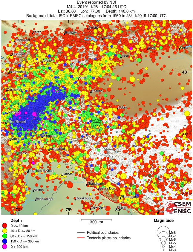 wide historical seismicity