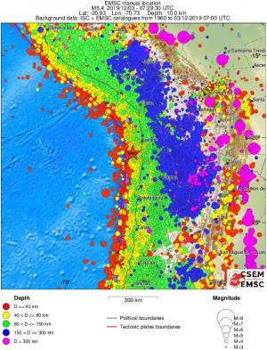 wide historical seismicity