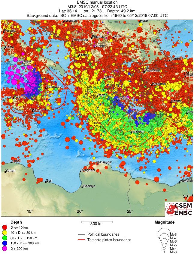 wide historical seismicity