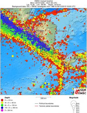 wide historical seismicity