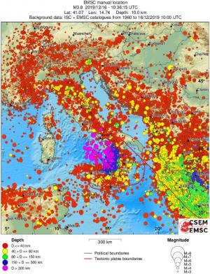 wide historical seismicity