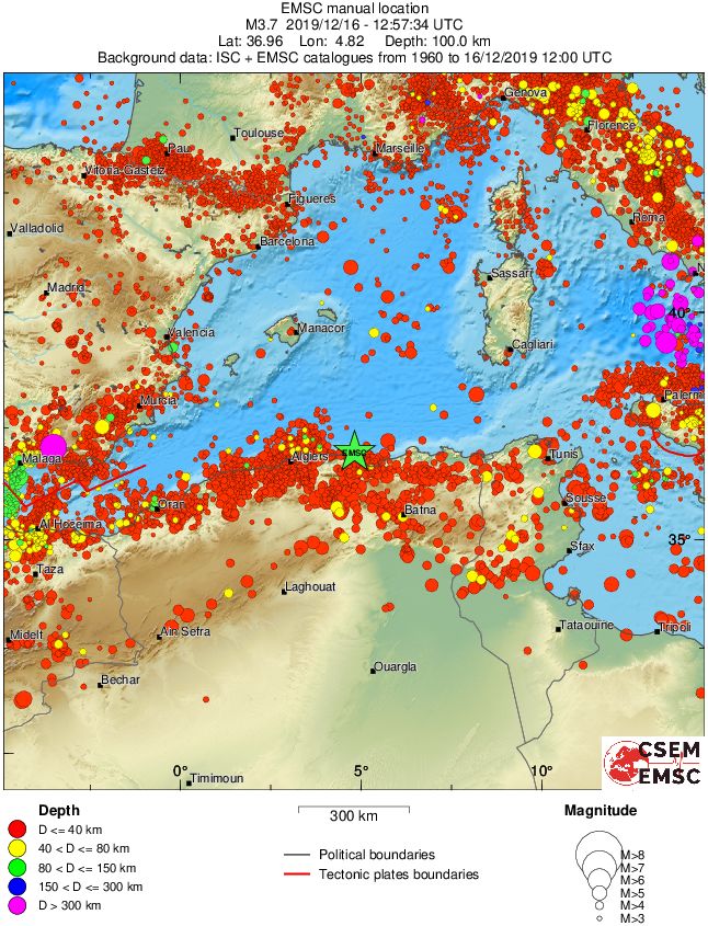 wide historical seismicity