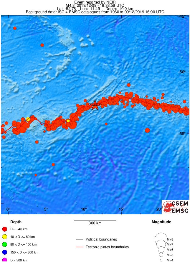 wide historical seismicity