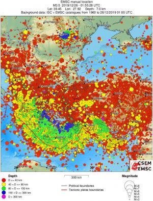 wide historical seismicity