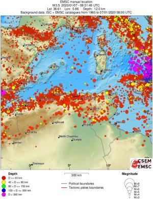 wide historical seismicity