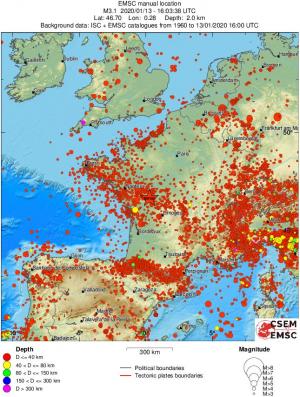 wide historical seismicity