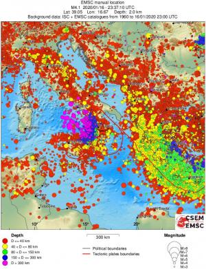 wide historical seismicity