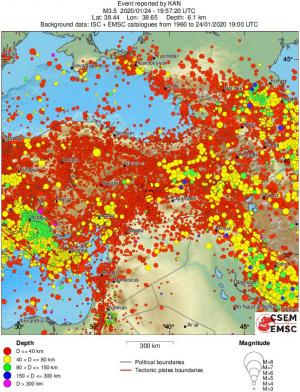 wide historical seismicity