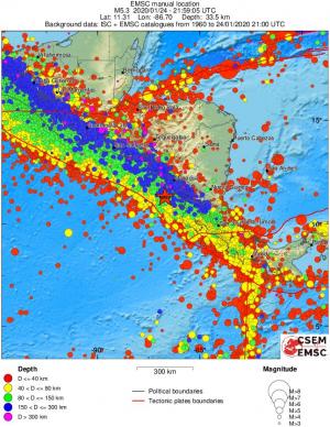 wide historical seismicity
