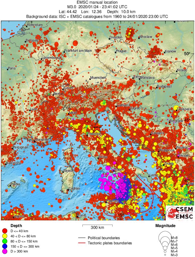 wide historical seismicity