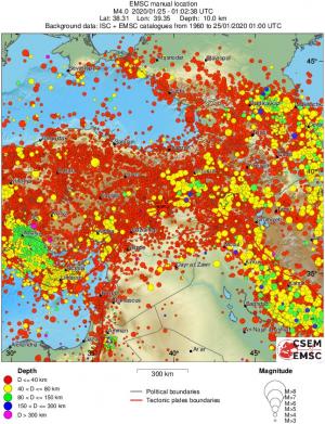 wide historical seismicity