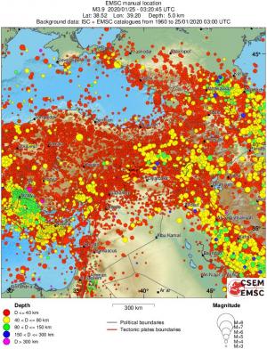 wide historical seismicity