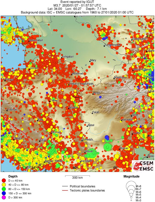 wide historical seismicity