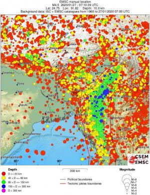 wide historical seismicity