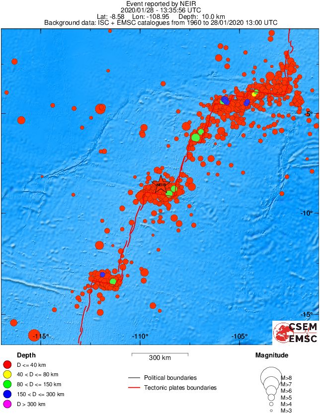 wide historical seismicity