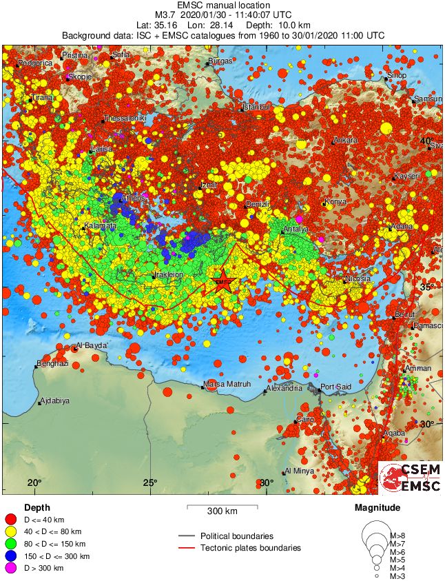 wide historical seismicity