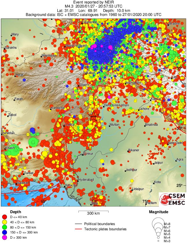 wide historical seismicity