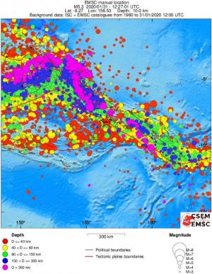 wide historical seismicity