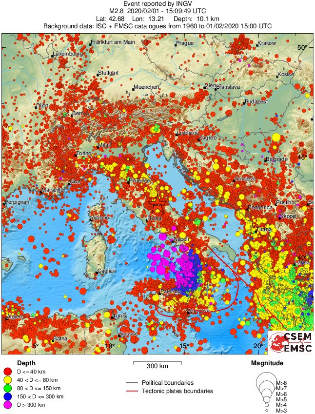wide historical seismicity