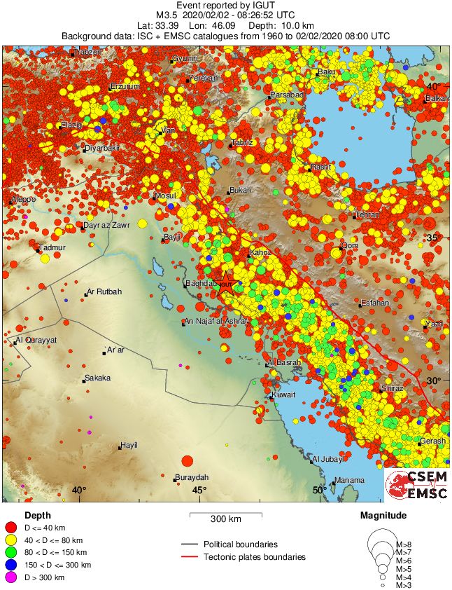 wide historical seismicity