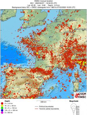 wide historical seismicity