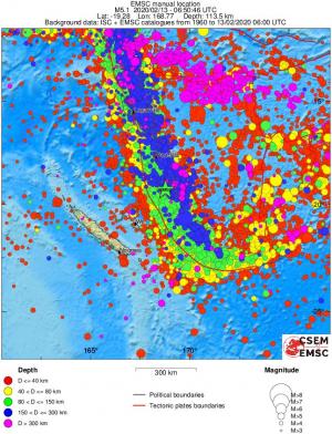wide historical seismicity