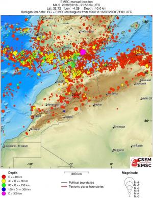 wide historical seismicity