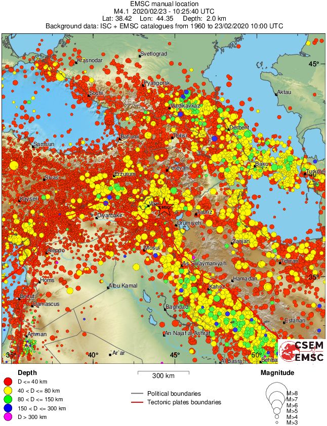 wide historical seismicity
