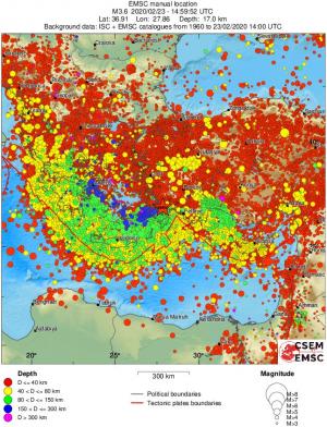 wide historical seismicity