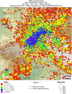 wide historical seismicity