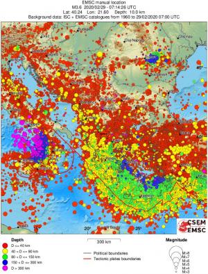 wide historical seismicity