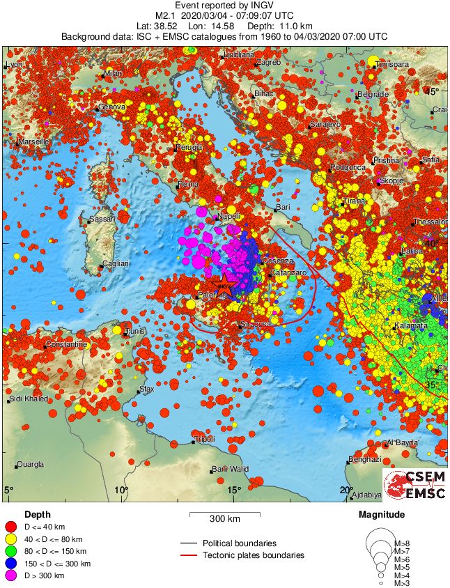 wide historical seismicity