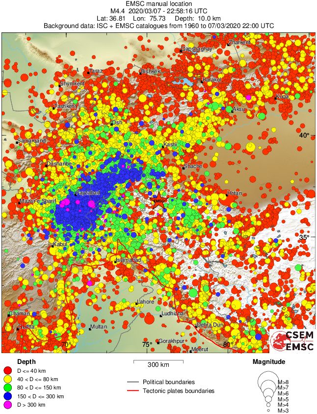 wide historical seismicity