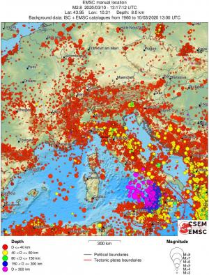 wide historical seismicity