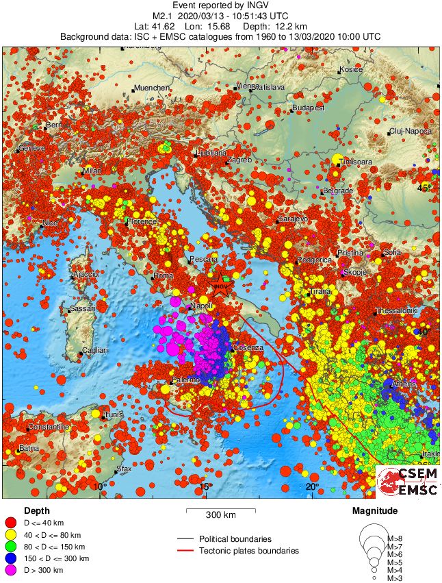 wide historical seismicity