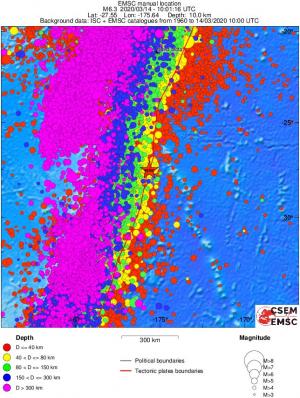 wide historical seismicity
