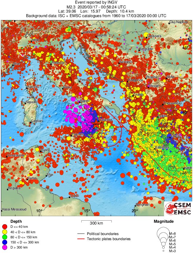 wide historical seismicity