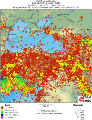 wide historical seismicity