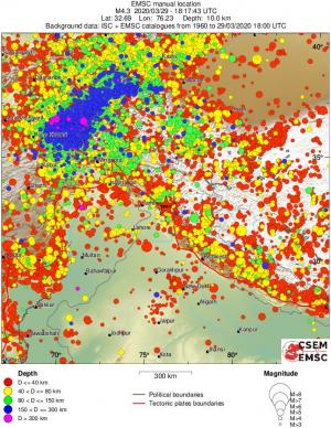 wide historical seismicity