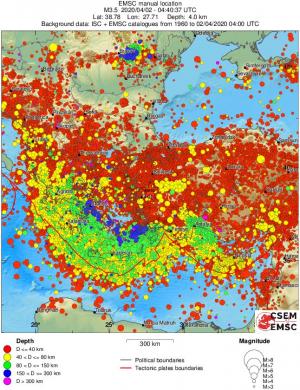 wide historical seismicity